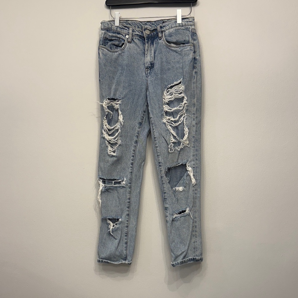 Distressed Light Blue Women's Jeans